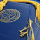 An academic mortarboard hat, representing graduation from further or higher education